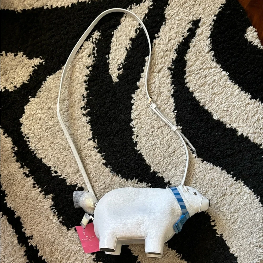 NWT Kate Spade Arctic Friends Polar Bear Crossbody - Picture 5 of 12